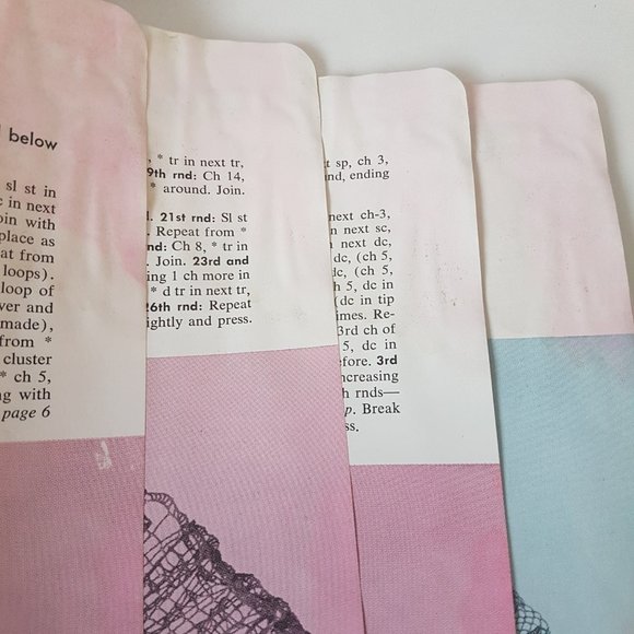 Vintage 1950s Coats & Clarks Ruffled Doilies Book 327 Crochet Craft Pattern Book - Picture 11 of 12